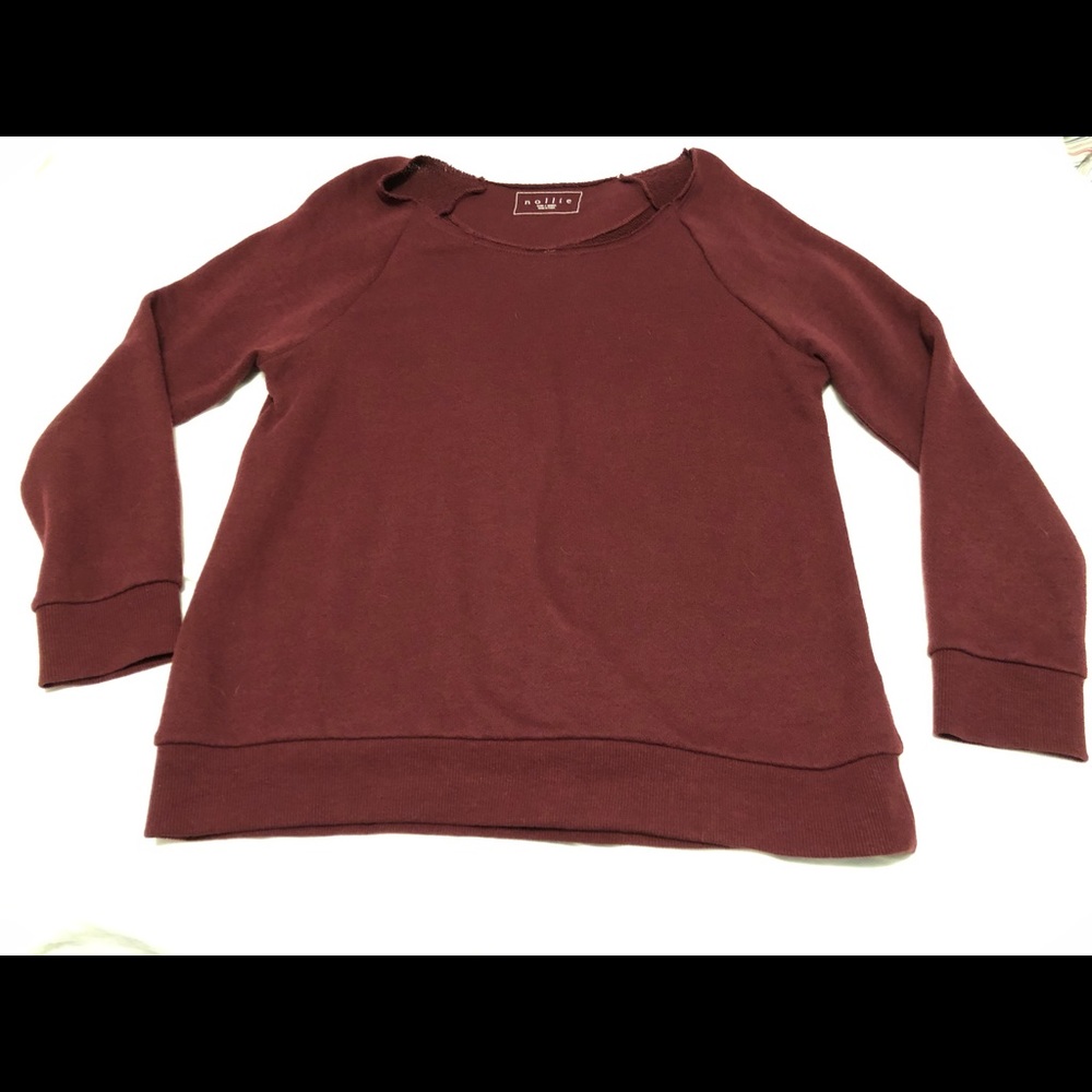 Nollie oversized maroon sweater Small